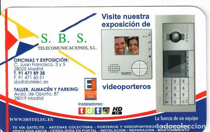 Coleccionismo calendarios: CALENDARIO DE PUBLICIDAD - A&Ntilde;O 2022 - S.B.S. TELECOMUNICACIONES