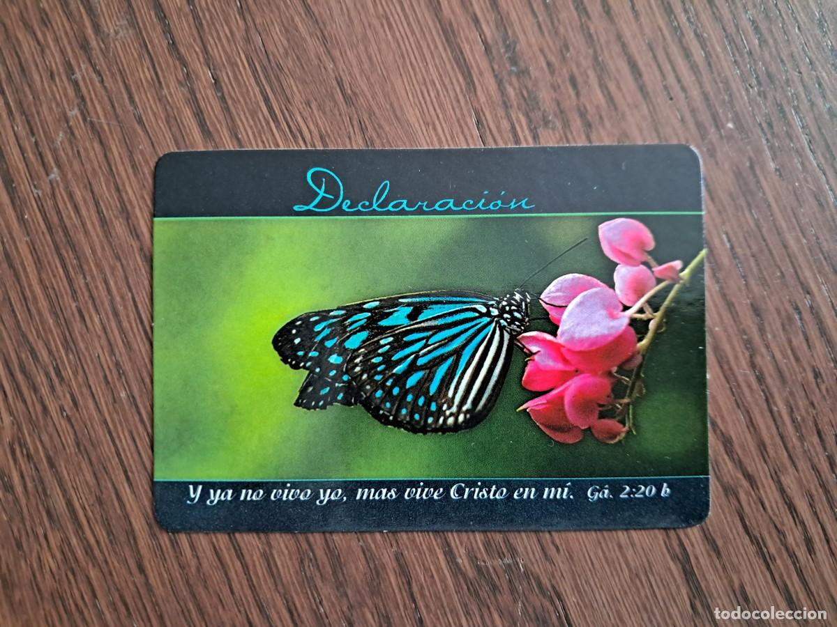 Coleccionismo calendarios: calendario de Per&uacute;, tipo religioso, con frase, imagen de mariposa, a&ntilde;o 2006.