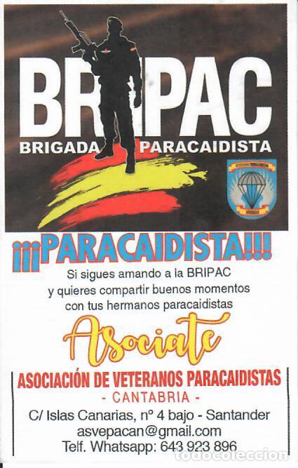 Coleccionismo calendarios: CALENDARIO DE PUBLICIDAD - A&Ntilde;O 2023 - BRIGADA PARACAIDISTA