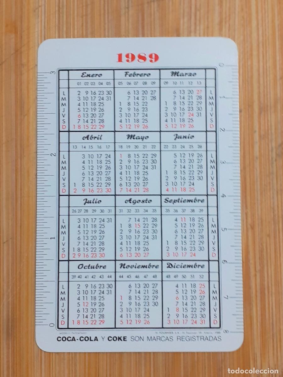 Coleccionismo calendarios: CALENDARIO BOLSILLO COCA-COLA 1989 - Foto 2