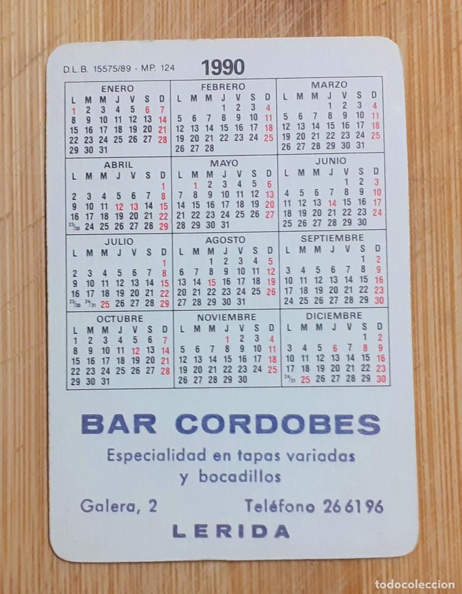 Coleccionismo calendarios: CALENDARIO BOLSILLO 1990 - Foto 2