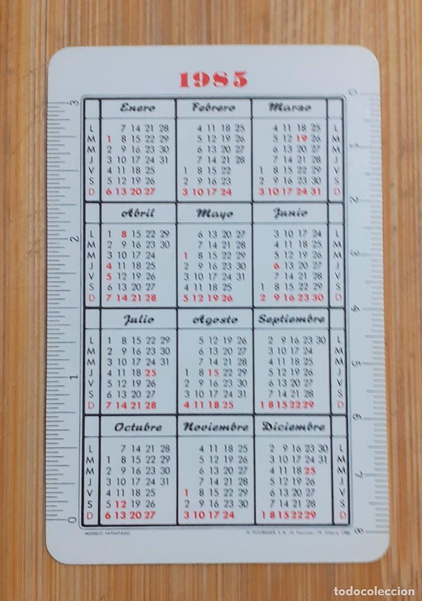 Coleccionismo calendarios: CALENDARIO BOLSILLO PEGAMENTO IMEDIO 1985 - Foto 2
