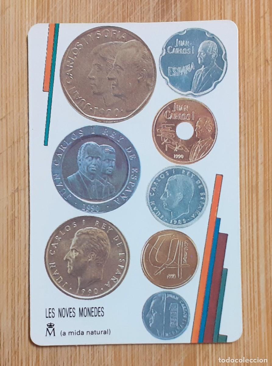 Coleccionismo calendarios: CALENDARIO BOLSILLO LES NOVES MONEDES 1991