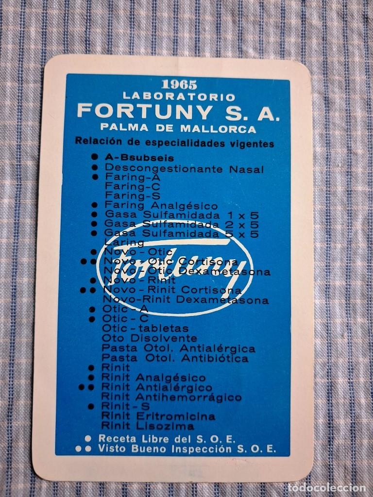 Coleccionismo calendarios: Calendario Fournier. Laboratorio Fortuny. A&ntilde;o 1965. Estado ver im&aacute;genes.
