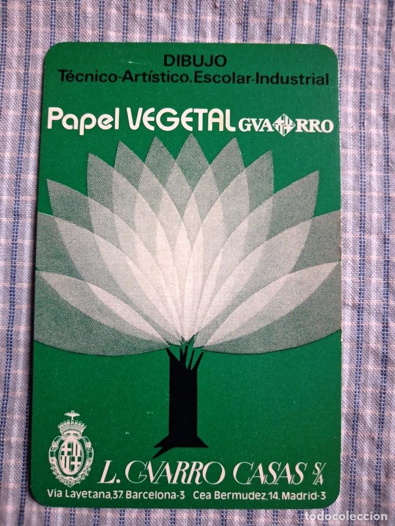 Colecionismo Calend&aacute;rios: Calendario Fournier. Papel vegetal. L. Guarro Casas. A&ntilde;o 1976. Estado ver im&aacute;genes
