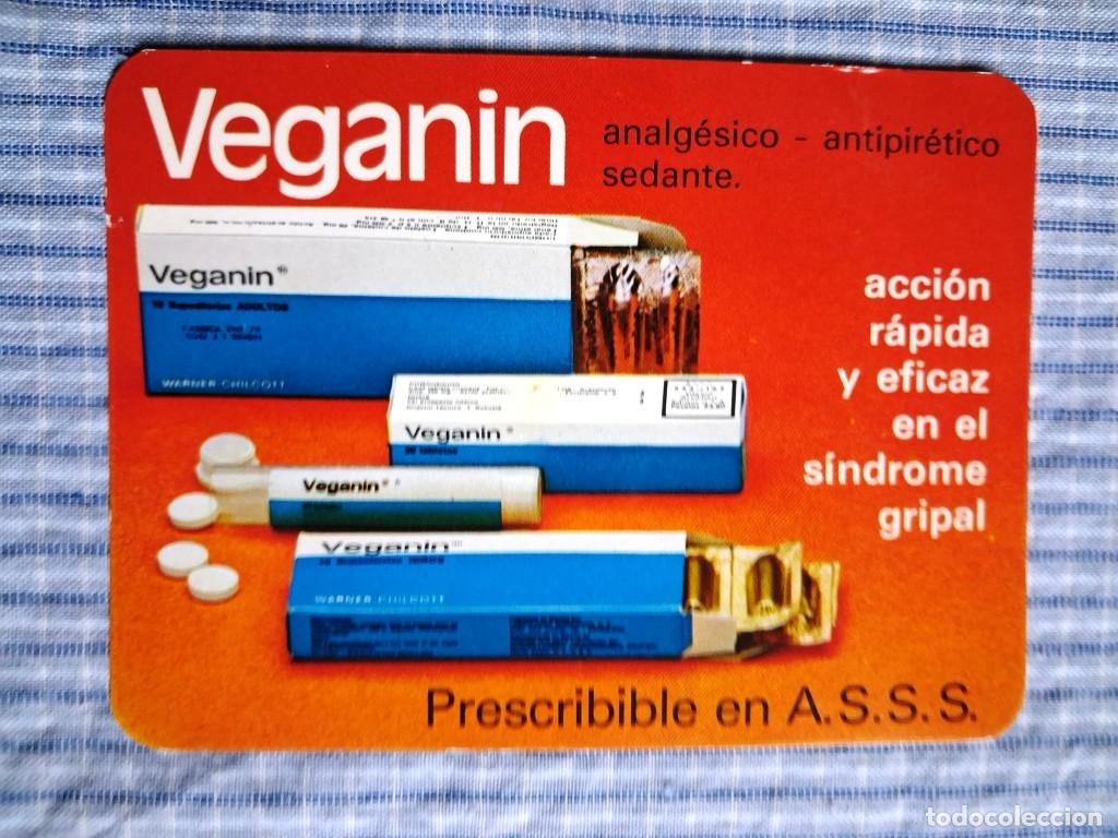 Coleccionismo calendarios: Calendario Veganini. Para s&iacute;ndrome gripal. A&ntilde;o 1976. Estado ver im&aacute;genes