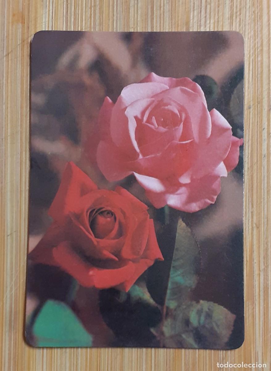 Coleccionismo calendarios: CALENDARIO BOLSILLO ROSAS 1986