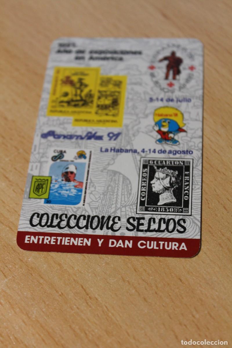 Coleccionismo calendarios: CALENDARIO DE BOLSILLO. FOURNIER. COLECCIONE SELLOS. A&Ntilde;O 1991. FILATELIA CARRASQUILLA, Cuarteles, 2.