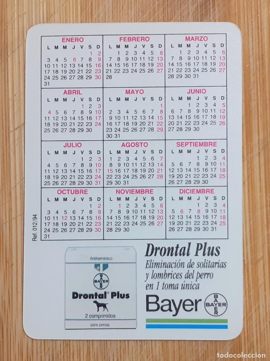 Coleccionismo calendarios: CALENDARIO BOLSILLO DRONTAL PLUS 1994 - Foto 2