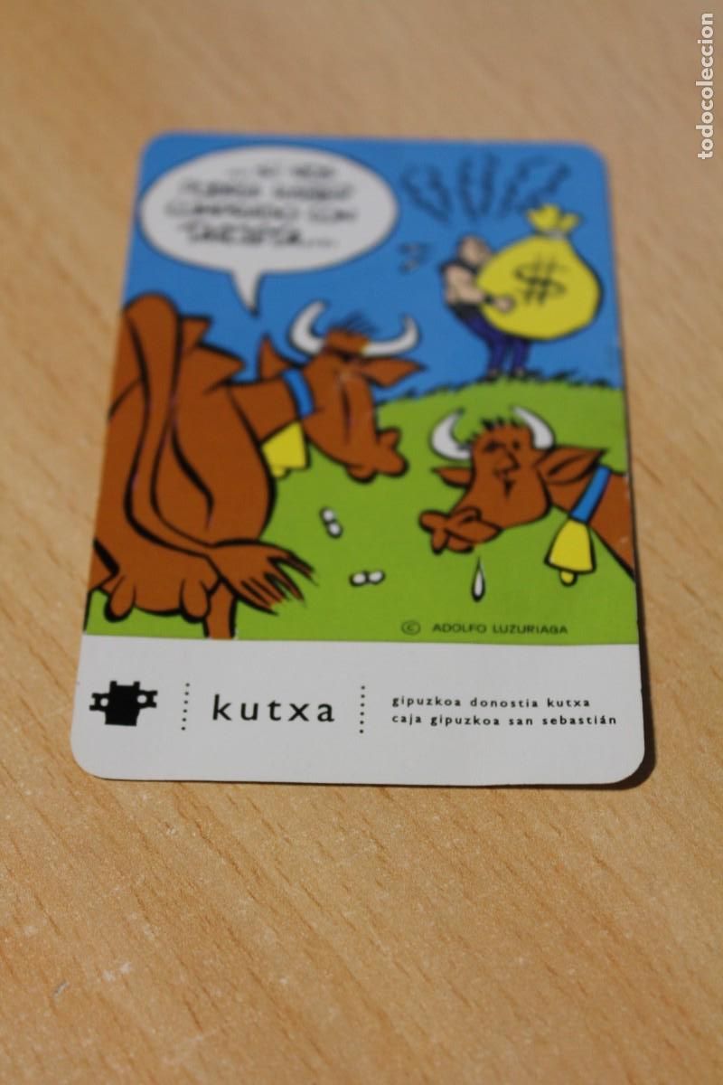 Coleccionismo calendarios: CALENDARIO FOURNIER. CAJA KUTXA. VACAS. A&Ntilde;O 1993. REVERSO CON FESTIVOS EN ROJO. BANCO.