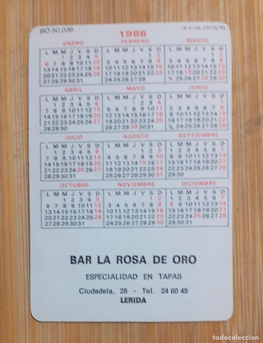 Coleccionismo calendarios: CALENDARIO BOLSILLO BARCO 1986 - Foto 2