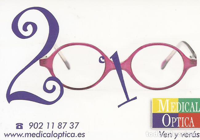 Coleccionismo calendarios: CALENDARIO PUBLICIDAD MEDICAL OPTICA 2010