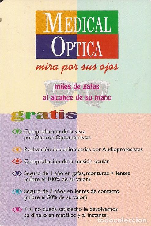 Coleccionismo calendarios: CALENDARIO PUBLICIDAD MEDICAL OPTICA 2000