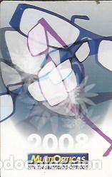 Coleccionismo calendarios: CALENDARIO PUBLICIDAD MULTIOPTICAS 2008