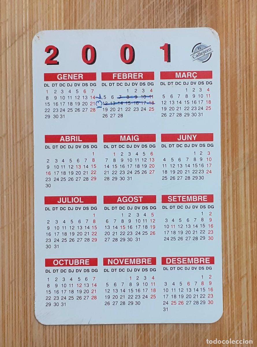 Coleccionismo calendarios: CALENDARIO BOLSILLO SYSTEM 2001 - Foto 2