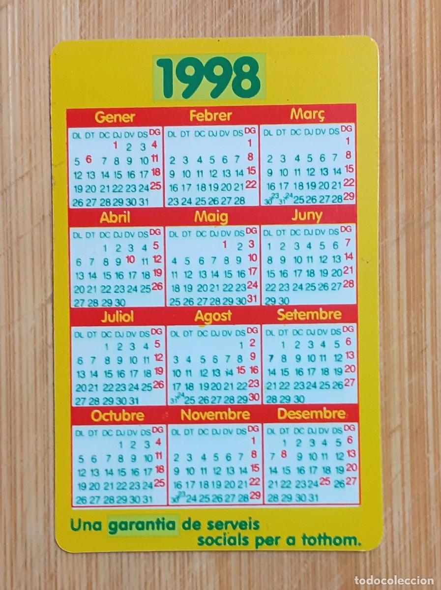 Coleccionismo calendarios: CALENDARIO BOLSILLO ONCE 1998 - Foto 2
