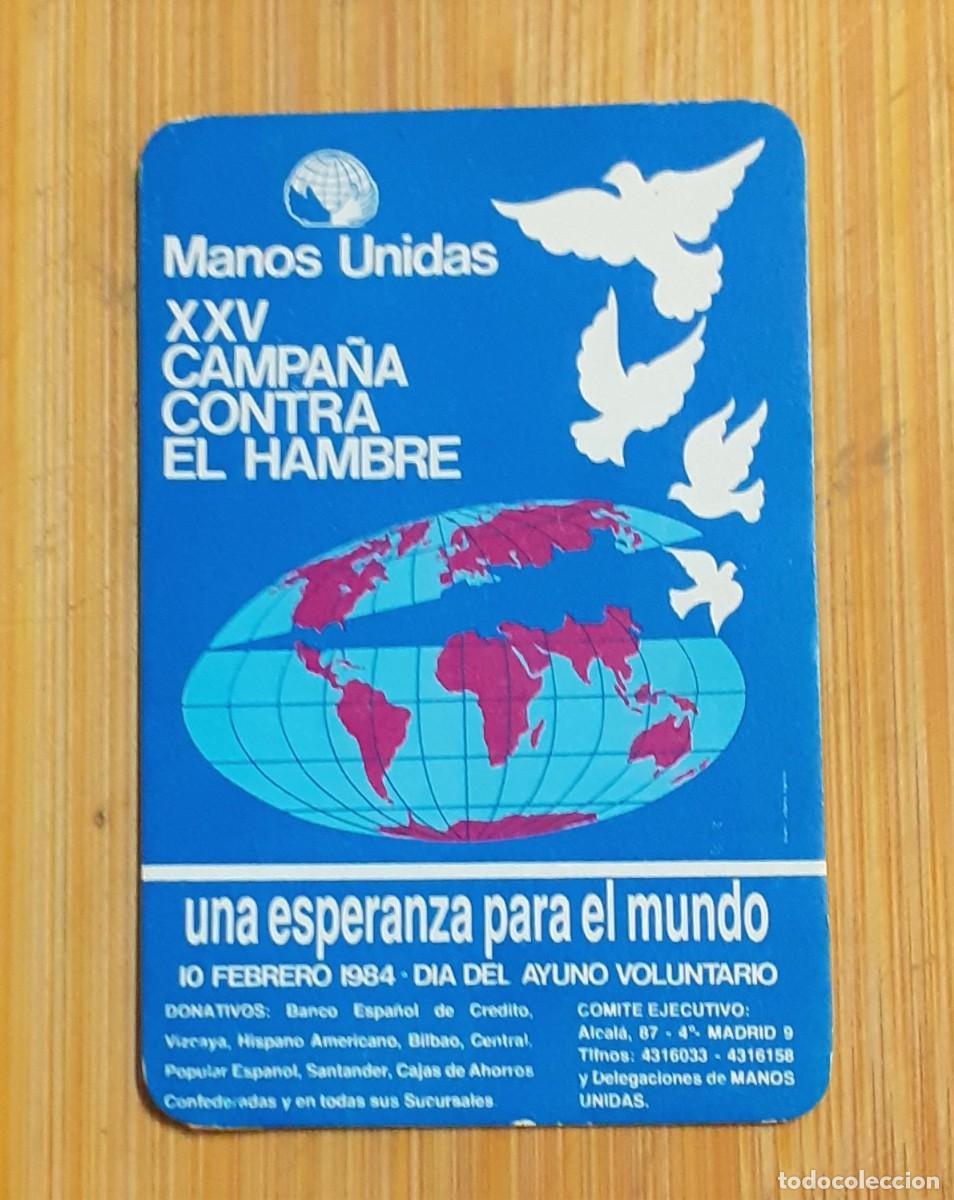 Coleccionismo calendarios: CALENDARIO BOLSILLO MANOS UNIDAS 1984