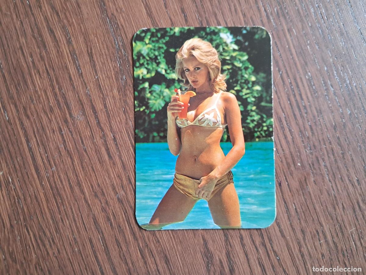 Coleccionismo calendarios: carnet de serie DLB 50.676, chica, bar casa Margarita, Barcelona, a&ntilde;o 1975.