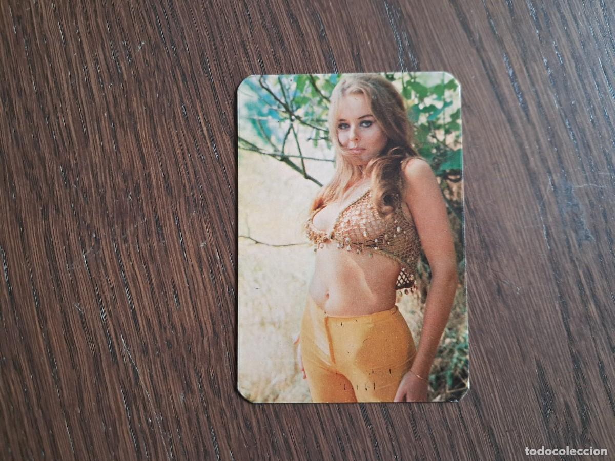 Coleccionismo calendarios: carnet de serie DLB 2.635, chica, bar Buenos Aires, Le&oacute;n, a&ntilde;o 1975.