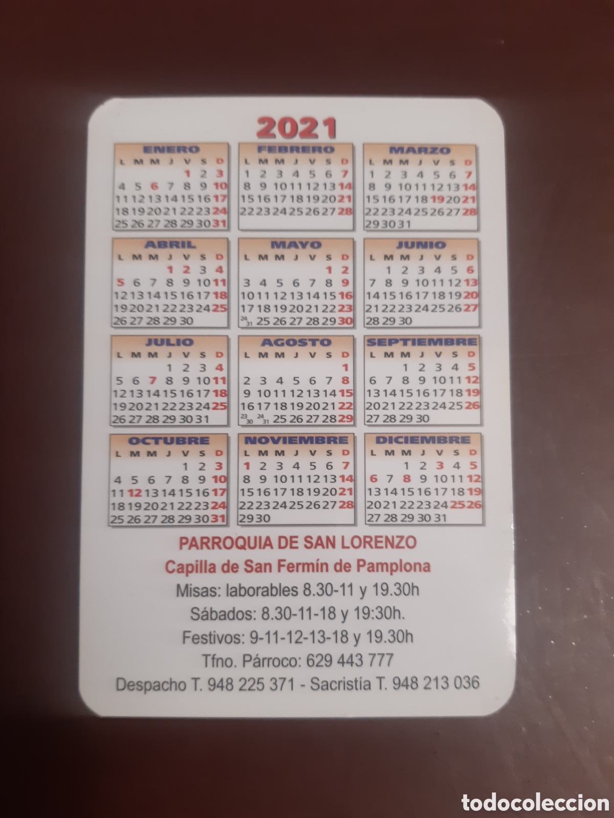 Coleccionismo calendarios: Calendario San Fermin 2021 - Foto 2