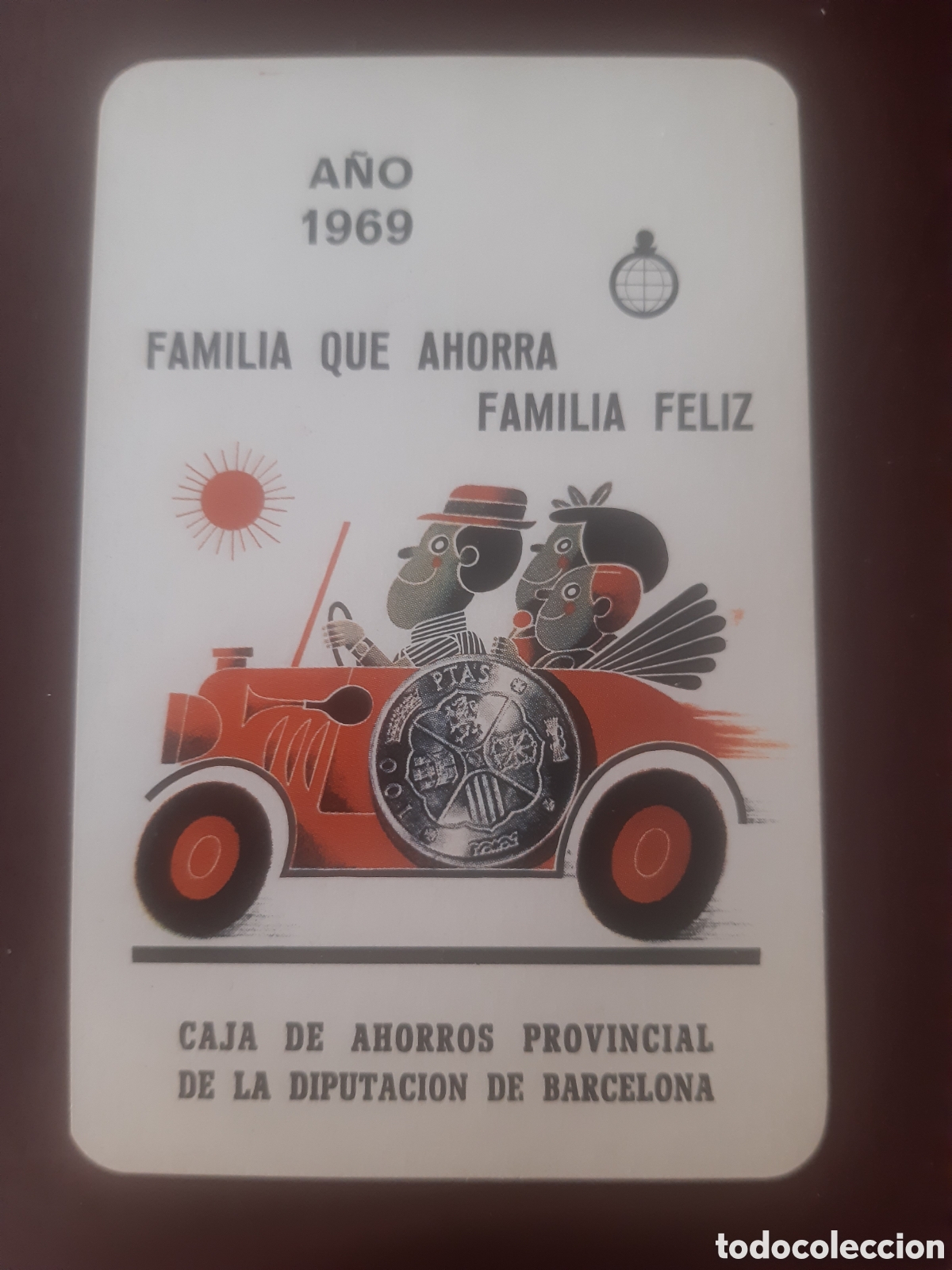 Coleccionismo calendarios: Calendario fournier Caja Provincial de Diputaci&oacute;n de Barcelona 1969