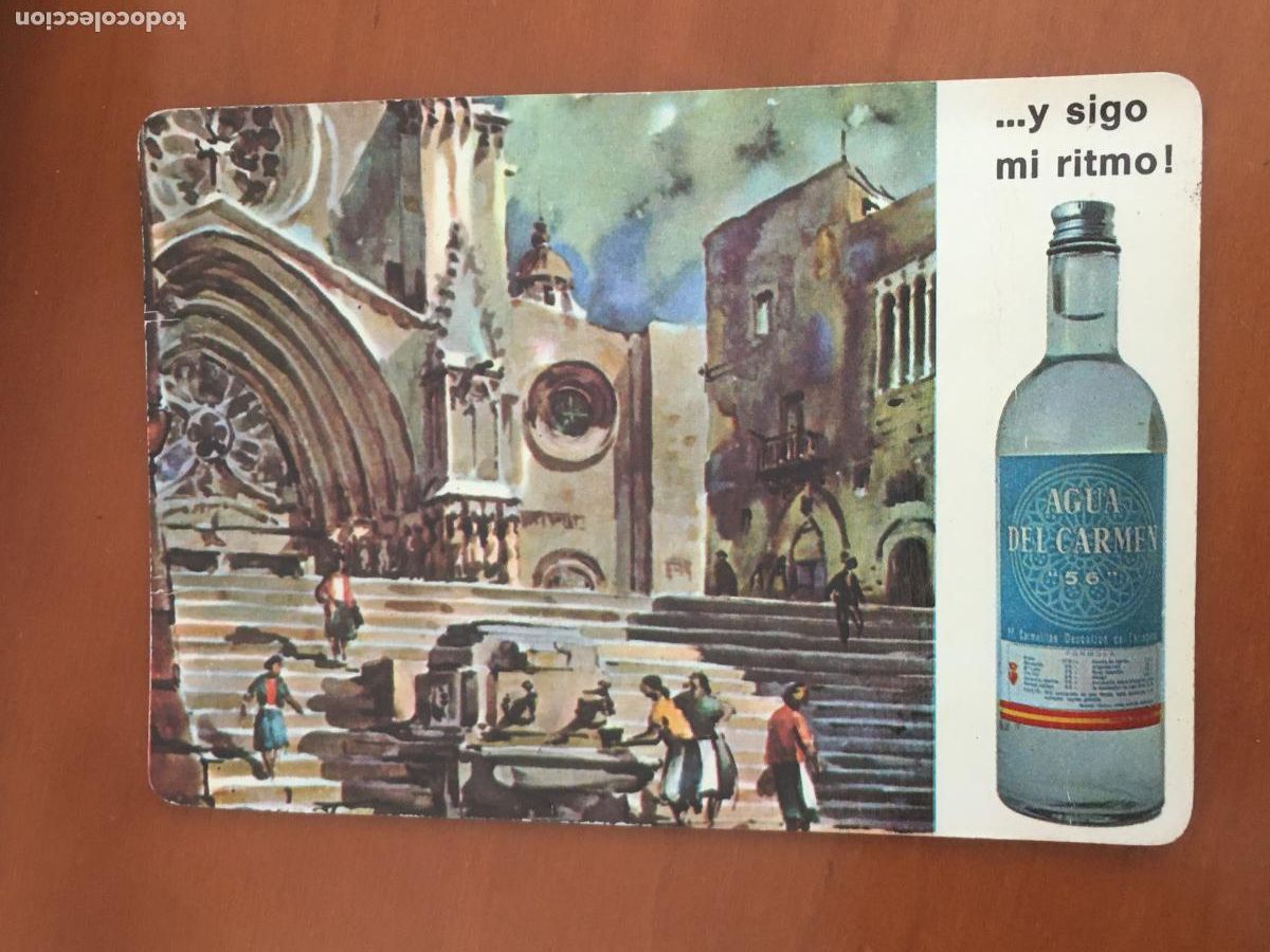 Coleccionismo calendarios: agua del carmen 1972 calendario original muy buen estado