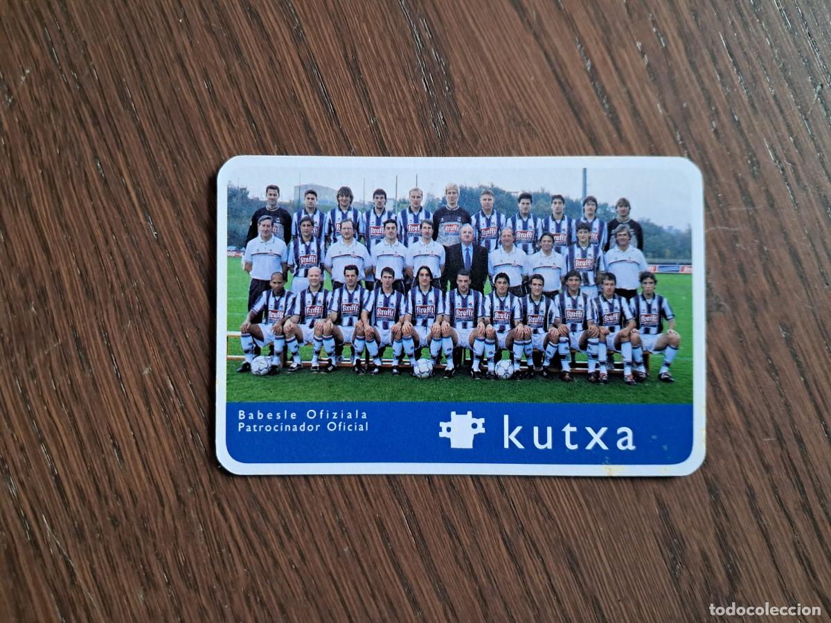 Coleccionismo calendarios: calendario H. Fournier, Kutxa, Real Sociedad futbol, a&ntilde;o 2001.