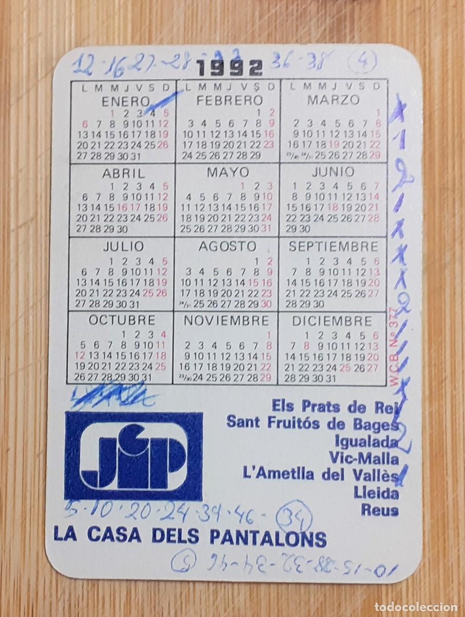 Coleccionismo calendarios: CALENDARIO BOLSILLO LIBRA 1992 - Foto 2