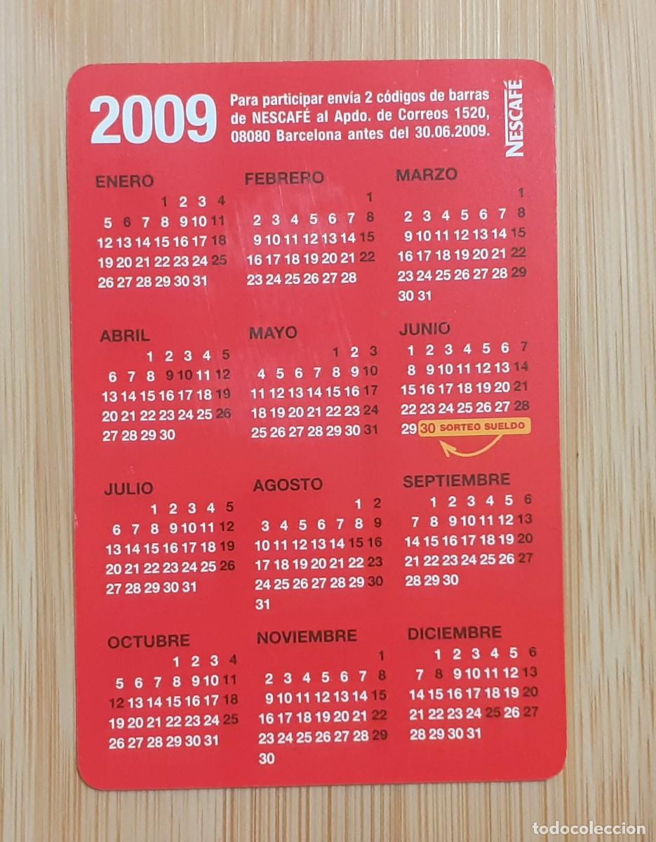 Coleccionismo calendarios: CALENDARIO BOLSILLO NESCAFE 2009 - Foto 2