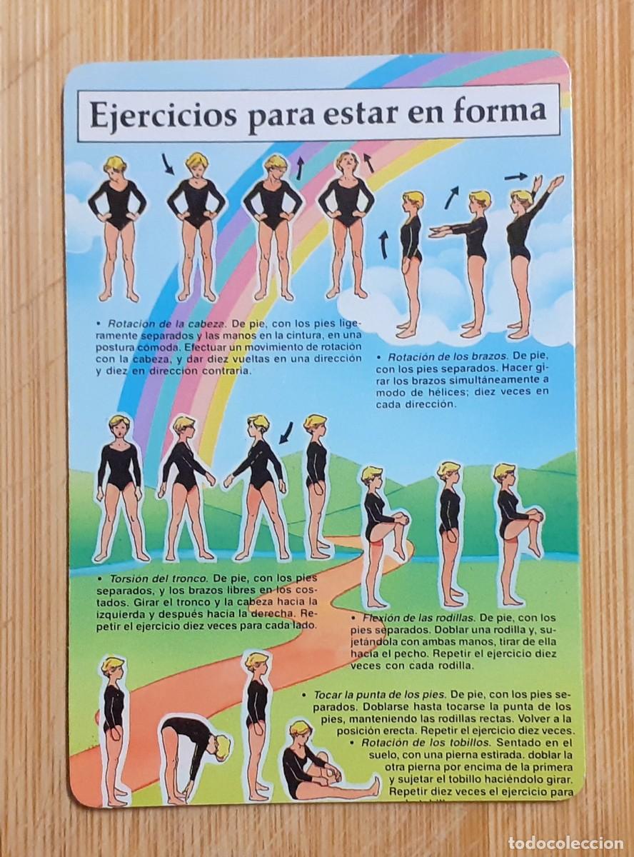 Coleccionismo calendarios: CALENDARIO BOLSILLO EJERCICIOS PARA ESTAR EN FORMA 1991