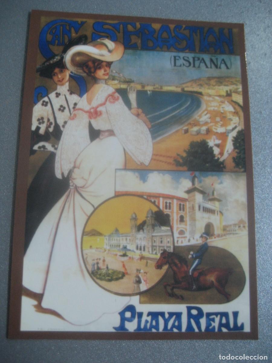 Coleccionismo calendarios: CALENDARIO CARTELES ANUNCIOS 1961. SAN SEBASTIAN, PLAYA REAL. N&ordm;5