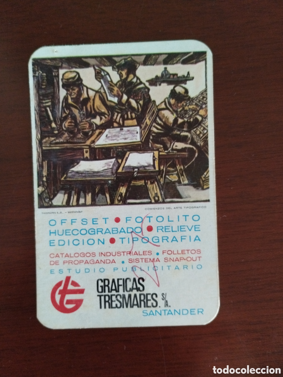 Coleccionismo calendarios: Calendario graficas tres mares Santander a&ntilde;o 1969