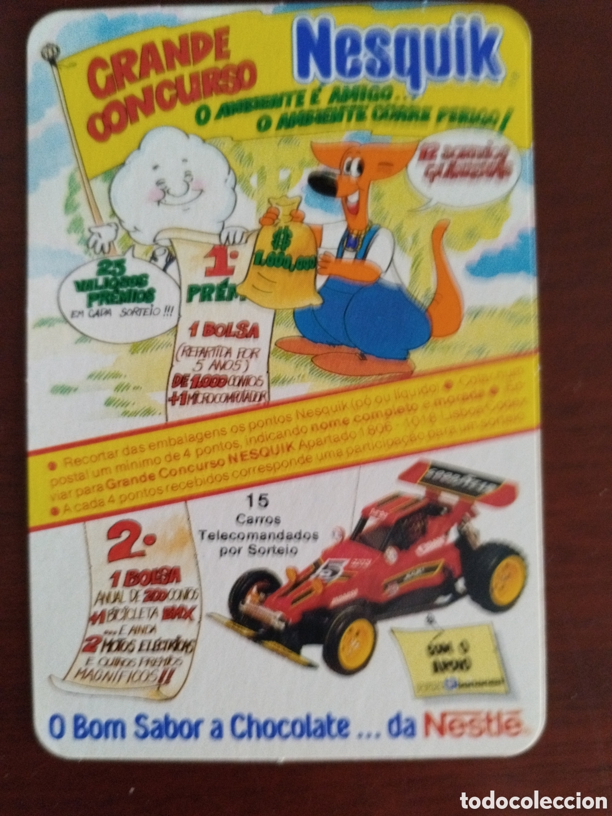Coleccionismo calendarios: Calendario Nesquik a&ntilde;o 1988