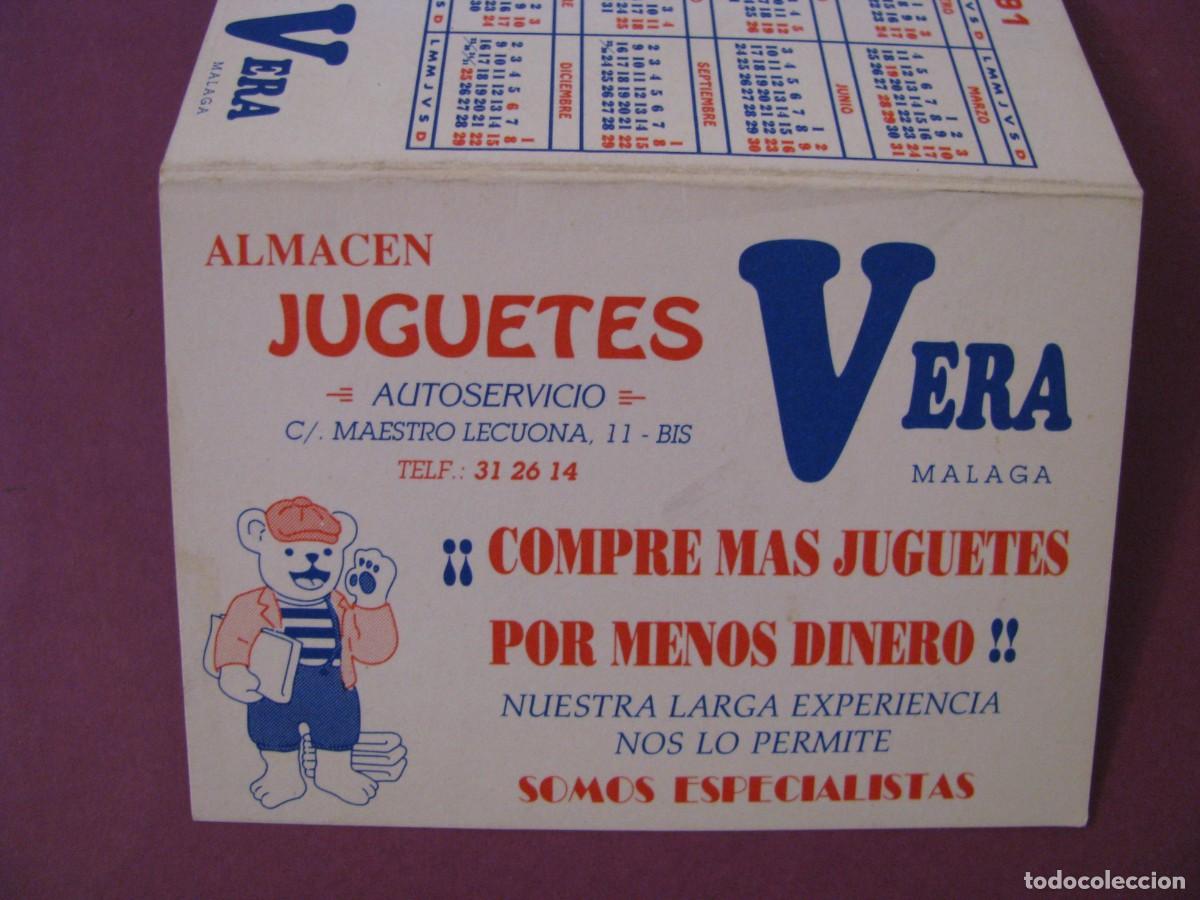 Coleccionismo calendarios: CALENDARIO DE BOLSILLO. ALMACEN JUGUETES VERA 1991. DIPTICA