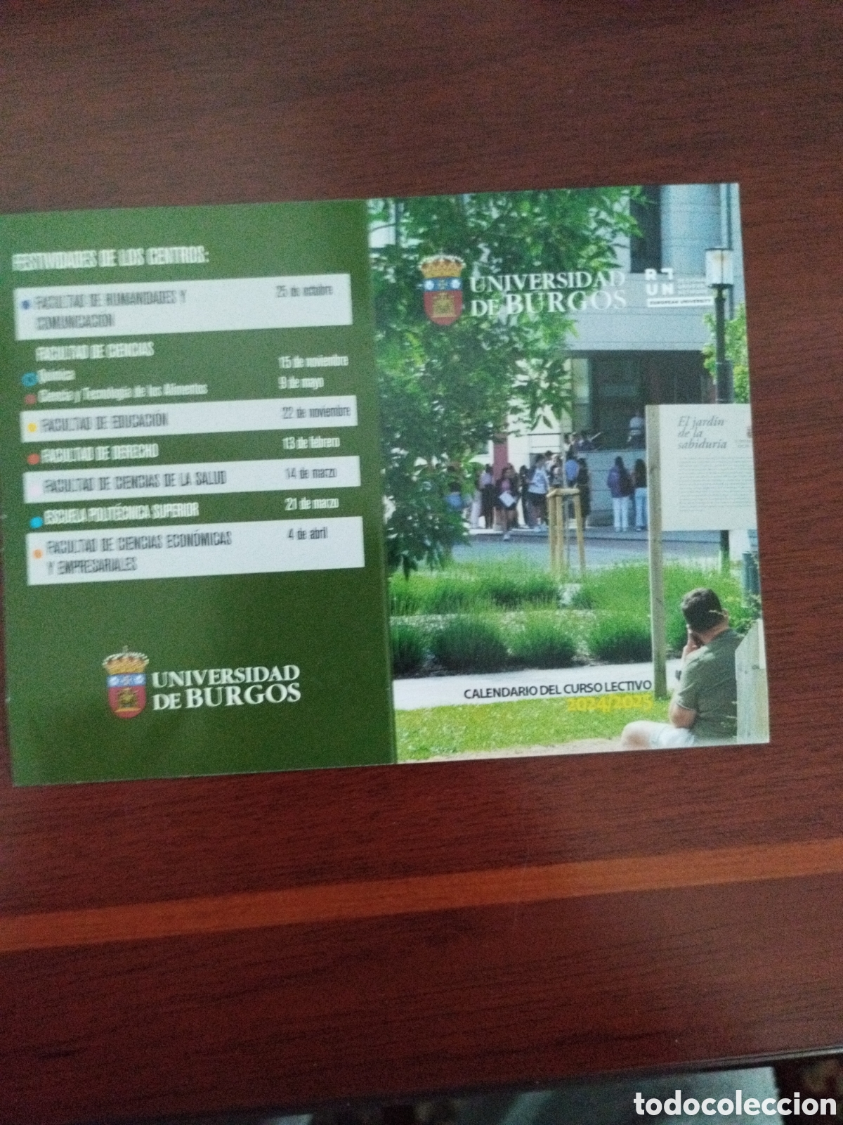 Coleccionismo calendarios: Calendario universidad de burgos a&ntilde;o 2024/2025