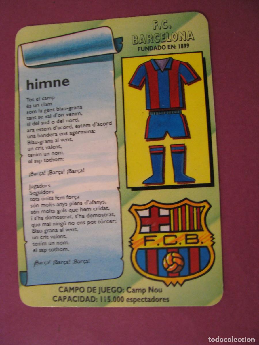 Coleccionismo calendarios: CALENDARIO DE BOLSILLO. FUTBOL F. C. BARCELONA. BAZARES EL PE&Ntilde;ON DE GIBRALTAR 1994