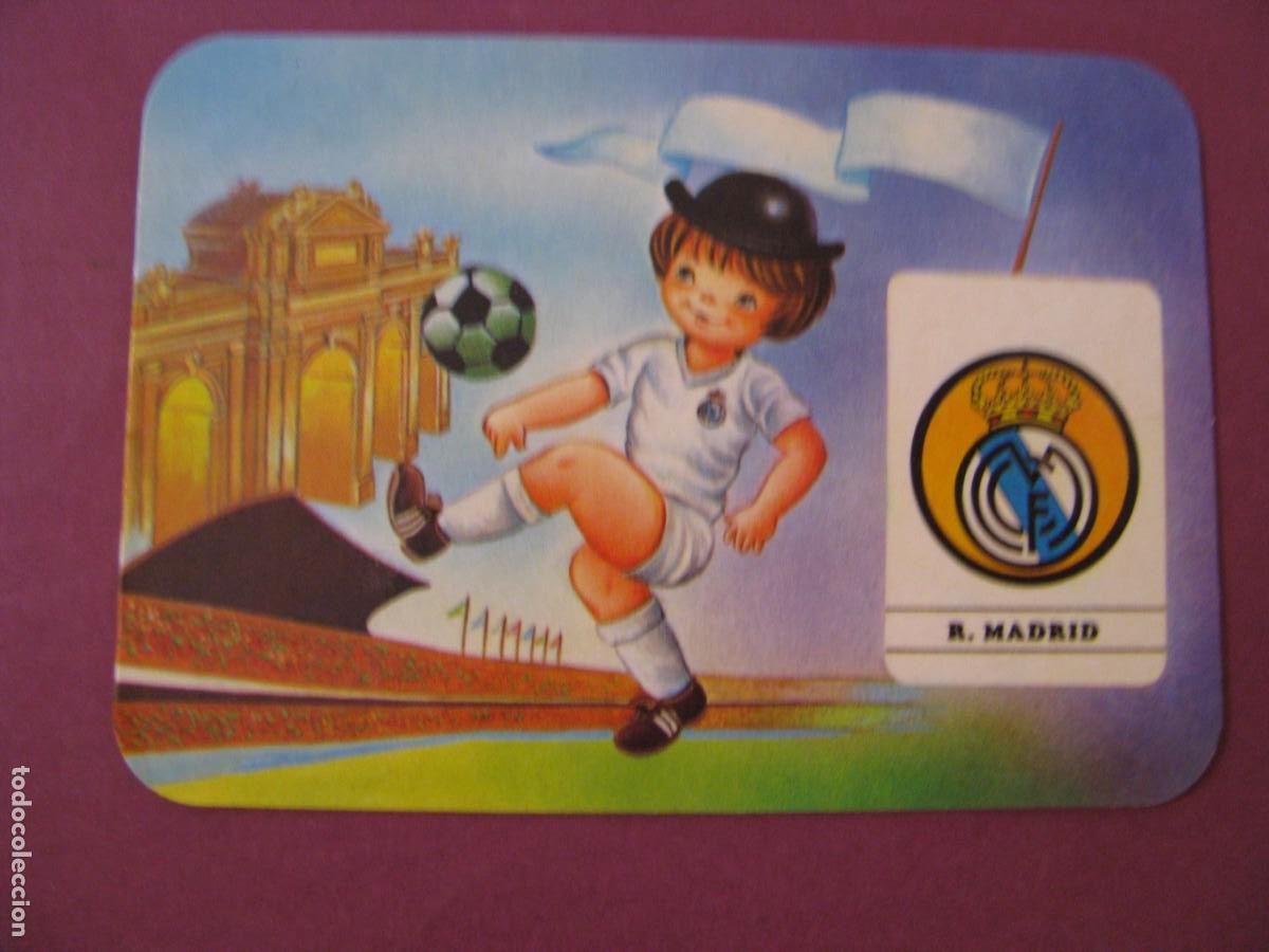 Coleccionismo calendarios: CALENDARIO DE BOLSILLO. FUTBOL REAL MADRID. 1989. CAFETERIA RICHARD, ANTONIO HERRERA MALAGA