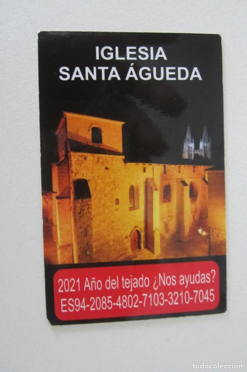 Coleccionismo calendarios: Calendario Iglesia Santa Agueda Burgos 2021