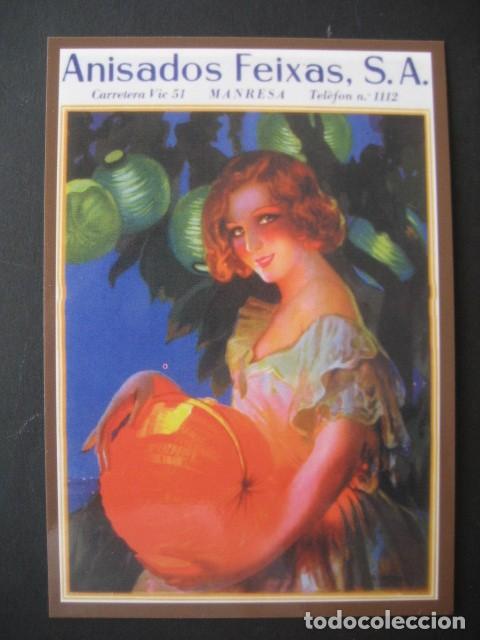 Coleccionismo calendarios: CALENDARIO CARTELES ANUNCIOS 1961. ANISADOS FEIXAS, MANRESA. N&ordm;9