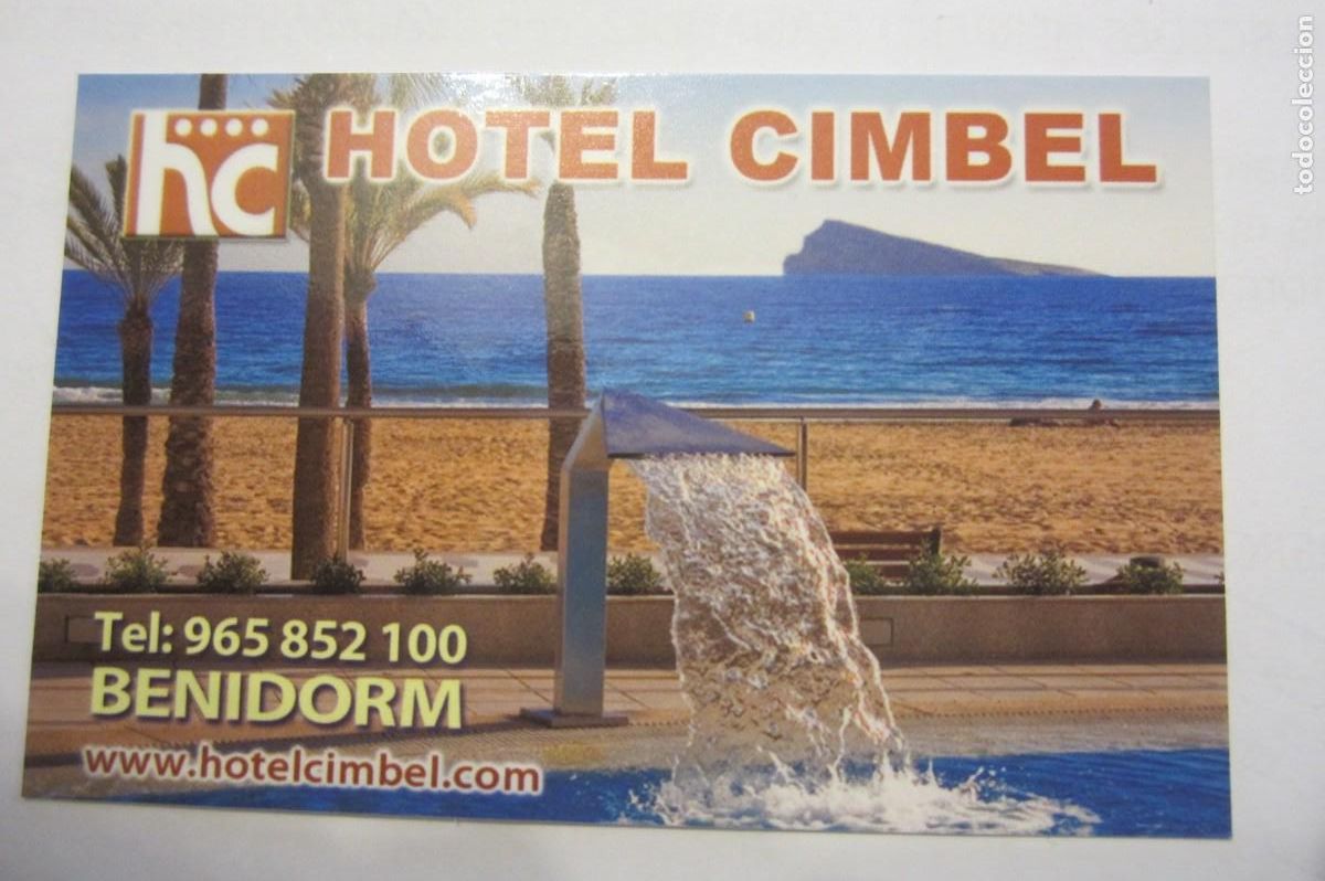 Coleccionismo calendarios: Calendario Hotel Cimbel Benidorm 2013