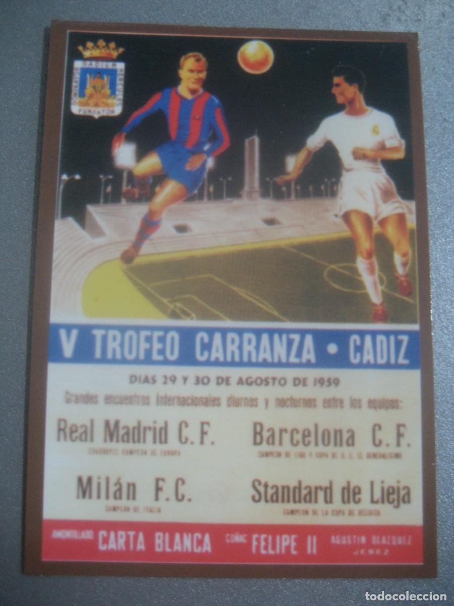 Coleccionismo calendarios: CALENDARIO CARTELES ANUNCIOS 1961. V TROFEO CARRANZA, MADRID, BARCELONA, MILAN, S. DE LIEJA. N&ordm;15