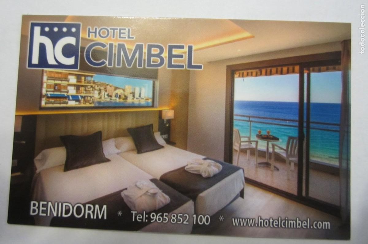Coleccionismo calendarios: Calendario Hotel Cimbel Benidorm 2019