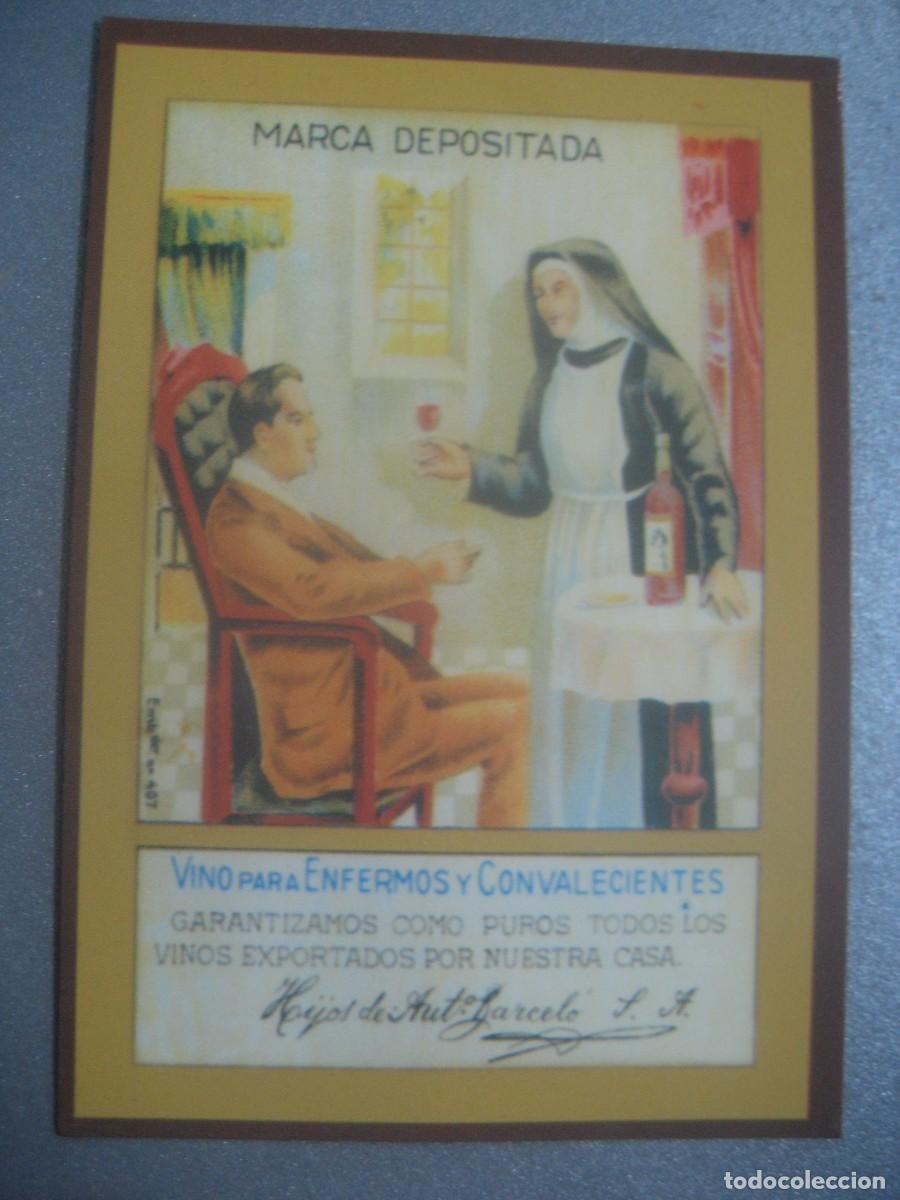 Coleccionismo calendarios: CALENDARIO CARTELES ANUNCIOS 1961. VINO PARA ENFERMOS, ANTONIO BARCELO. N&ordm;27