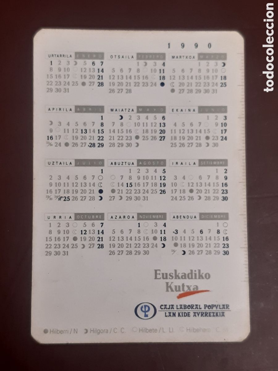 Coleccionismo calendarios: Calendario Caja Laboral 1990 - Foto 2