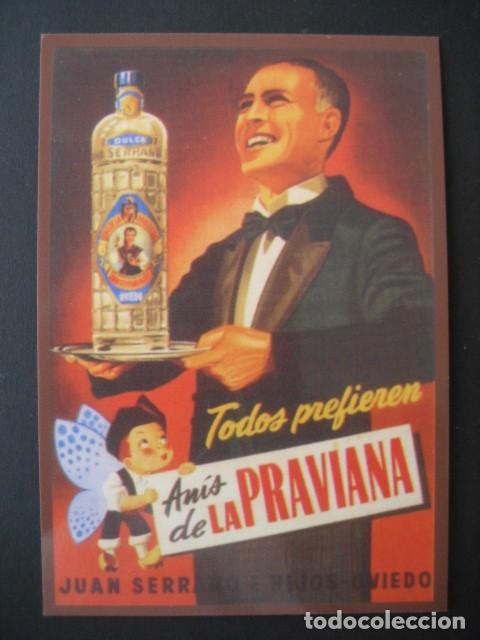 Coleccionismo calendarios: CALENDARIO CARTELES ANUNCIOS 1961. ANIS DE LA PRAVIANA, JUAN SERRANO E HIJOS, OVIEDO. N&ordm;39