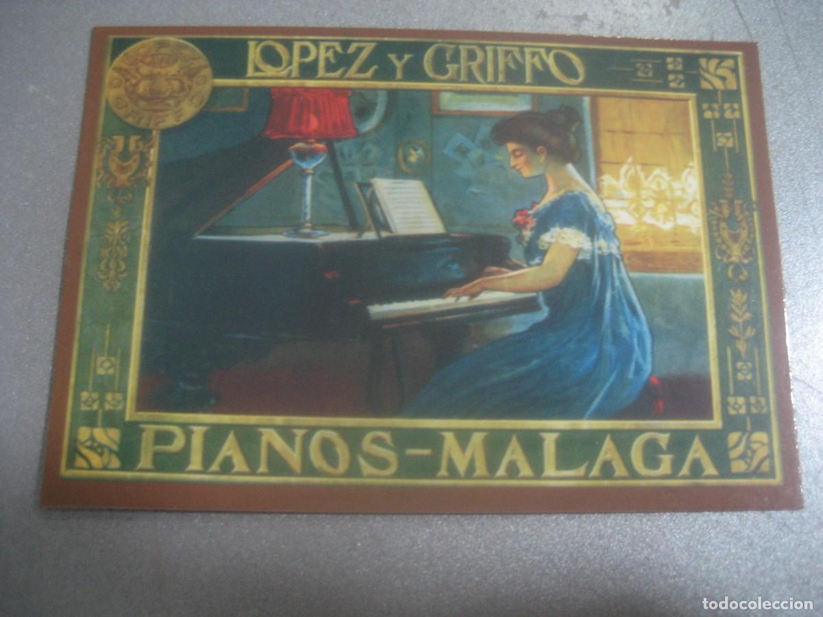 Coleccionismo calendarios: CALENDARIO CARTELES ANUNCIOS 1961. LOPEZ Y GRIFFO, PIANOS - MALAGA. N&ordm;47