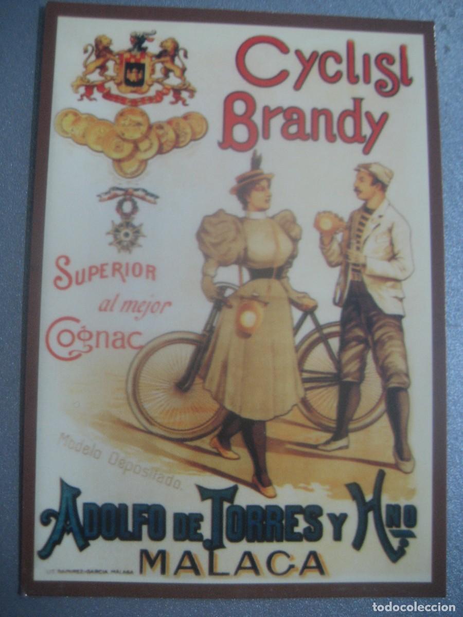 Coleccionismo calendarios: CALENDARIO CARTELES ANUNCIOS 1961. BRANDY CYCLIST, ADOFO DE TORRES, MALAGA. N&ordm;49