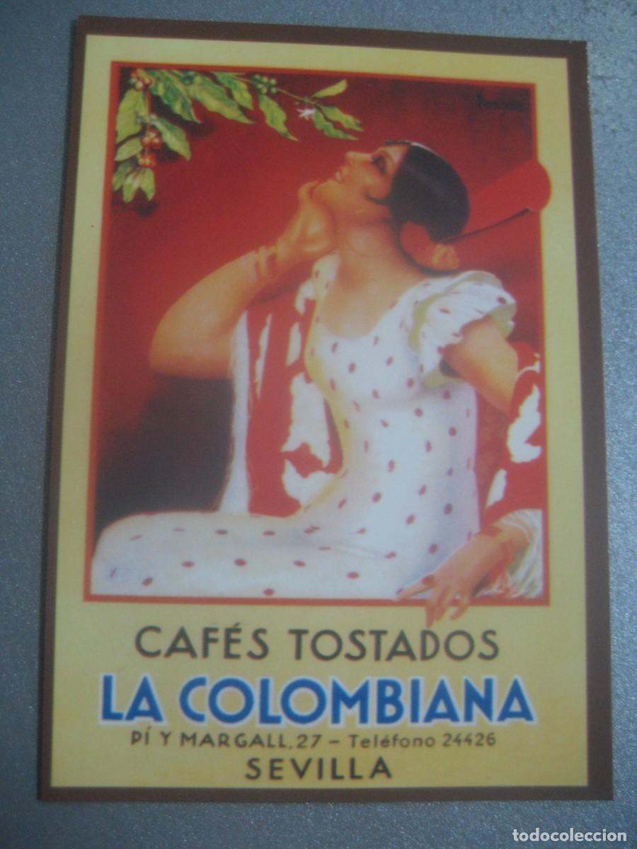 Coleccionismo calendarios: CALENDARIO CARTELES ANUNCIOS 1961. CAFES TOSTADOS LA COLOMBIANA, SEVILLA. N&ordm;53