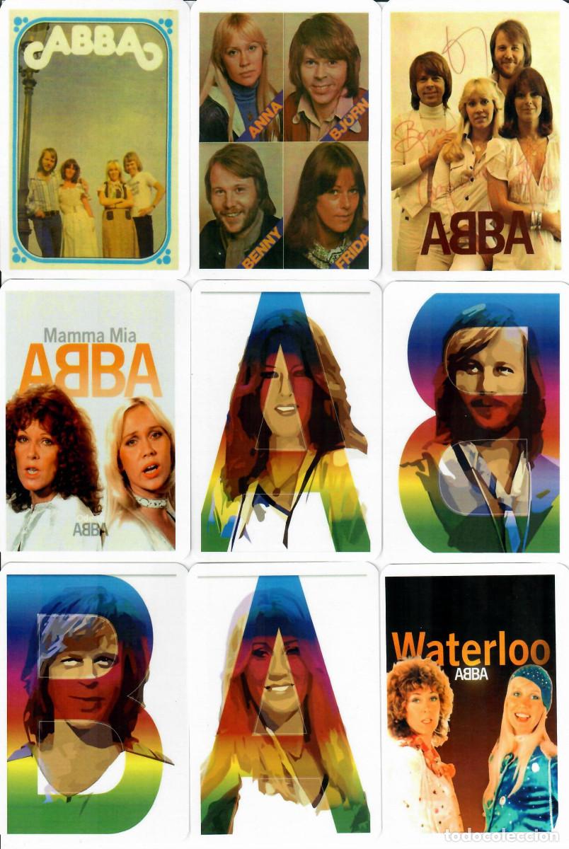 Coleccionismo calendarios: 9 CALENDARIOS DE BOLSILLO - A&Ntilde;O 2022 - ABBA