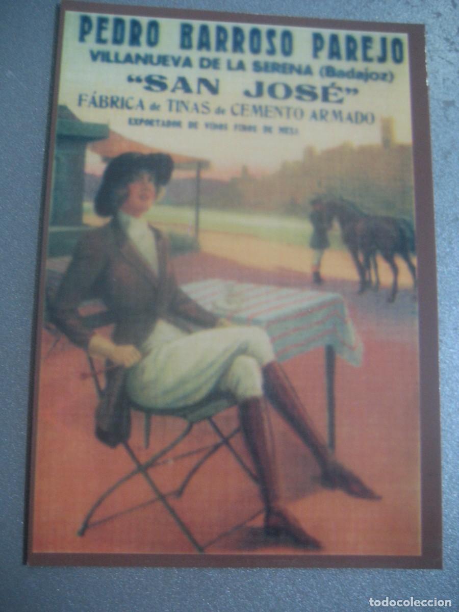 Coleccionismo calendarios: CALENDARIO CARTELES ANUNCIOS 1961. FABRICA DE TINAS, PEDRO BARROSO, VILLANUEVA DE LA SERENA. N&ordm;62